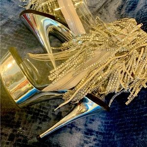 Jeweled Platform Heels